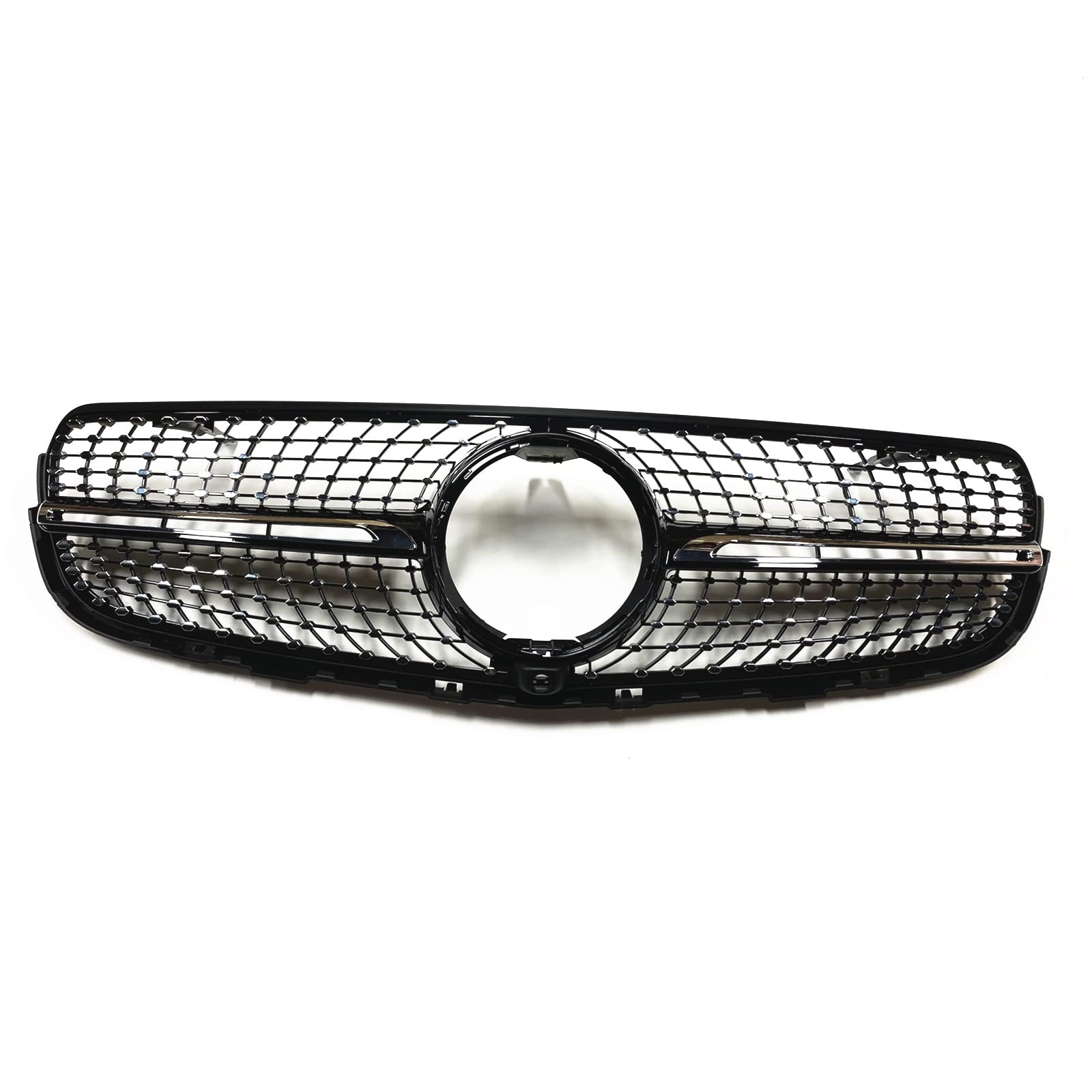 MKKDYC Kühlergrill vorne Kompatibel mit Mercedes für Benz für GLC300 GLC350 GLC 2015 2016 2017 2018 2019. Auto-Oberstoßstangenhaube, Netz-Frontgrill, Lüftungsgitter von MKKDYC