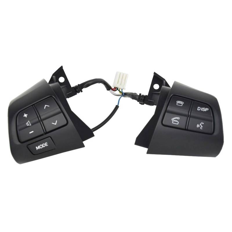 MKKDYC Multifunktions Lenkradtas Kompatibel Mit Toyota Für Rav4, Multifunktionslenkrad, Audiolautstärkeregler, Telefon, Tempomat-Schalter, 8425002230(Black) von MKKDYC