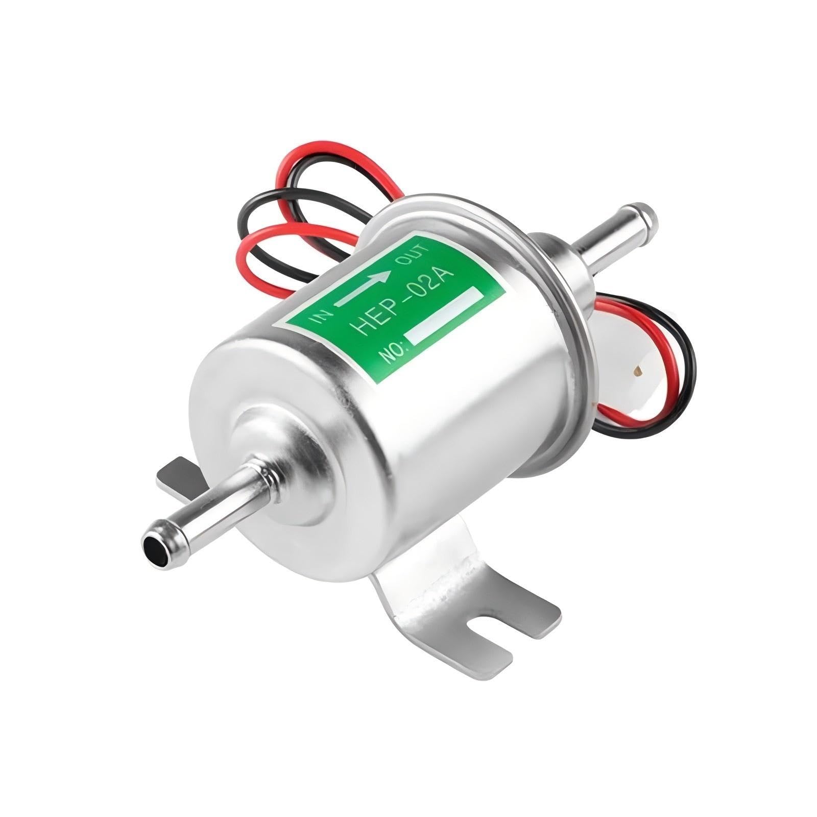 HEP02A Universal-Diesel, Benzin, Benzin, 12 V, elektrische Kraftstoffpumpe, Niederdruck, kompatibel mit den meisten Auto-Vergasern, Motorrädern, ATVs, Vans, Autoteilen(12V Silver) von MKLJHND