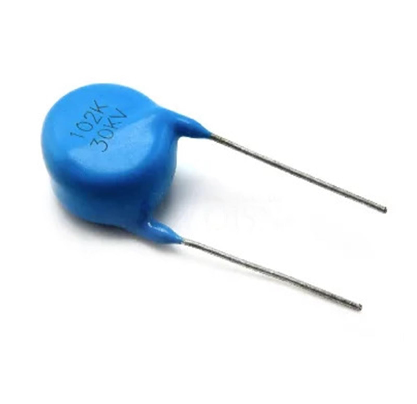 102K 30KV high voltage capacitor 0.001UF 1NF straight plug 30000V blue round MKNAZ von MKNAZ