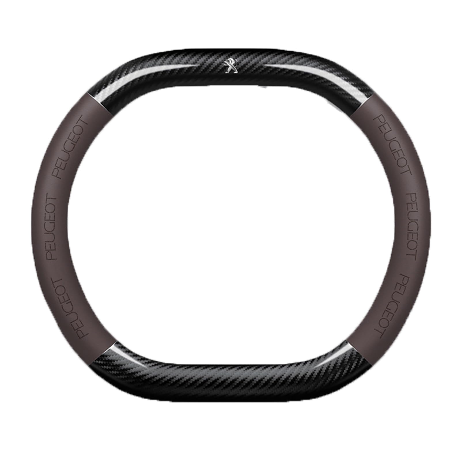 Auto Lenkradbezug Anti-Rutsch Lenkradhülle für Peugeot 107 2005-2014,Mikrofaser Leder Atmungsaktiv Steering Wheel Cover Autozubehör,A-Brown von MKNHCGSZ