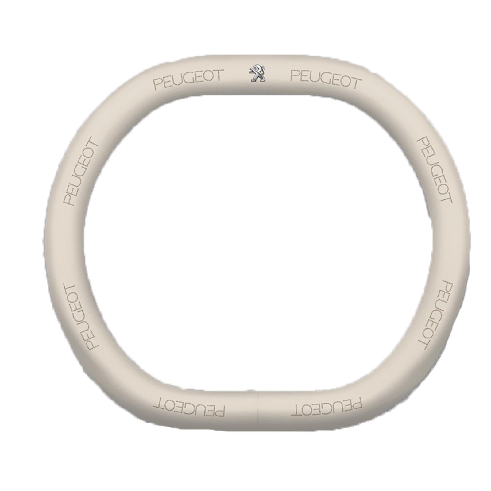 Auto Lenkradbezug Anti-Rutsch Lenkradhülle für Peugeot 108 2014-2024,Mikrofaser Leder Atmungsaktiv Steering Wheel Cover Autozubehör,B-Beige von MKNHCGSZ