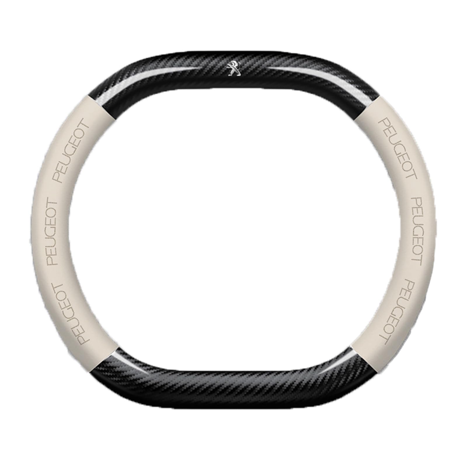 Auto Lenkradbezug Anti-Rutsch Lenkradhülle für Peugeot 604 1975-1985,Mikrofaser Leder Atmungsaktiv Steering Wheel Cover Autozubehör,A-Beige von MKNHCGSZ