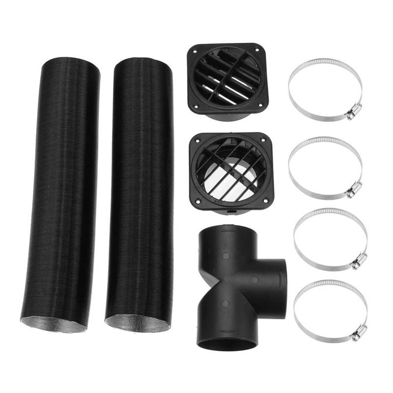 MKTKFVVEX 75mm Air Diesel Standheizung Ducting Rohr Luft Ausströmer W/T Stück Auspuffverbindungsschlauch Clip Fit For VW T5 T6 Heizungsteile und Zubehör(1) von MKTKFVVEX