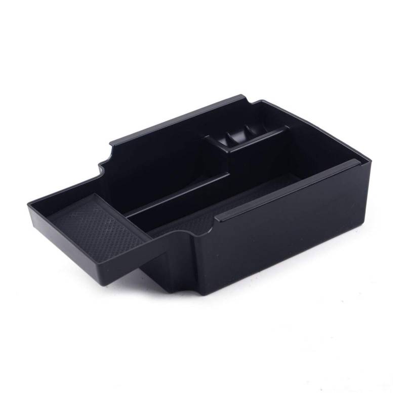 Aufbewahrungsbox für die Armlehne des Autos, MKVAXR ABS Auto Mittelarmlehne Box Organizer Ablage Einsatz Behälter Schwarz H Fit, for Jazz, for Civic, 2013 2014 2015 von MKVAXR