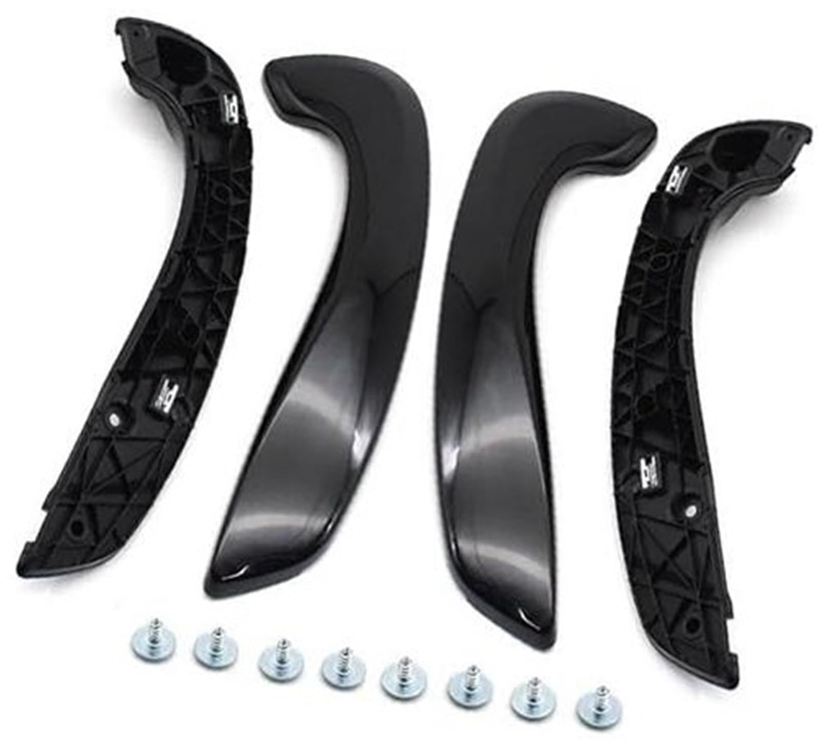 Autotürgriffverkleidung, MKVAXR, for Renault, for Megane 3 MK3 2008-2016 for Fluence 2009-2016 Innenraum Auto vorne links rechts Innentür Zuggriff Haltesatz 809540001R 809600007R(BLACK Piano-black 4p von MKVAXR