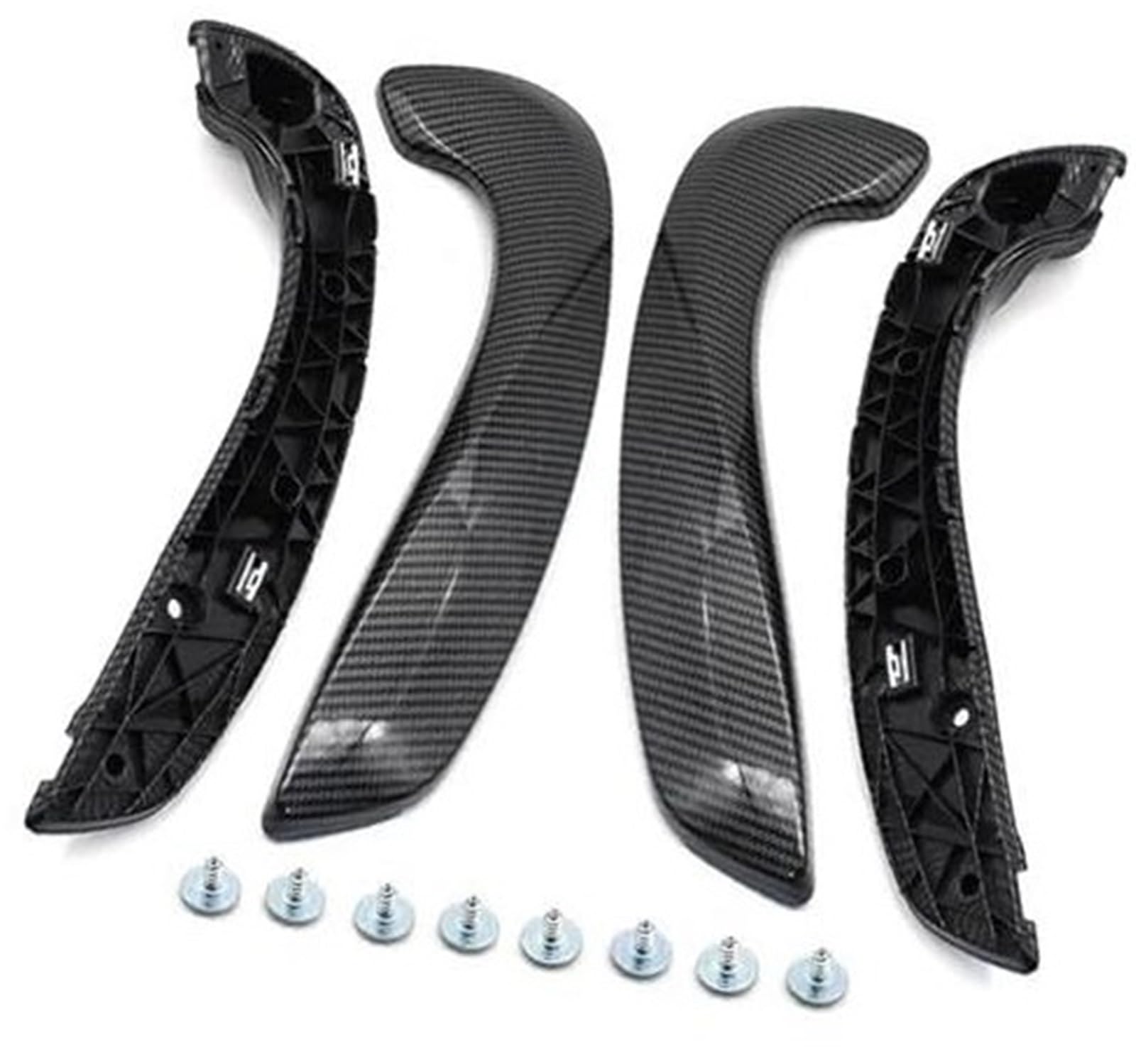 Autotürgriffverkleidung, MKVAXR, for Renault, for Megane 3 MK3 2008-2016 for Fluence 2009-2016 Innenraum Auto vorne links rechts Innentür Zuggriff Haltesatz 809540001R 809600007R(Carbonfiber 4pcs) von MKVAXR