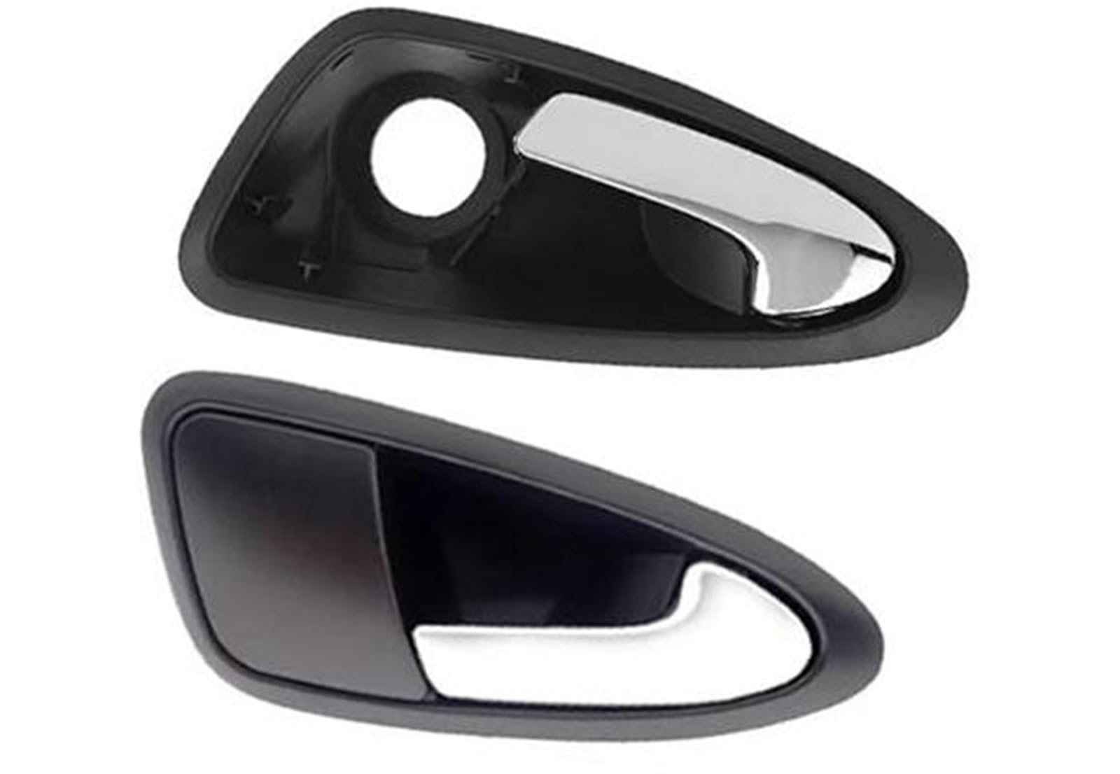 Autotürgriffverkleidung, MKVAXR For Seat, for Ibiza 2009 2010 2011 2012 vorne hinten links rechts Auto-Innentürgriffe offen 6J1837113A 6J0837114A(BLACK 1 Left and 1 Right) von MKVAXR