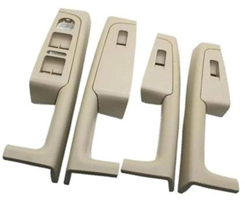 Autotürgriffverkleidung, MKVAXR For Skoda, for Superb 2008 2009 2010–2013 3TD867158A Auto vorne hinten Innentürgriff Armlehnenrahmen Schalter Bedienfeldverkleidung(BLACK 4pcs-beige) von MKVAXR