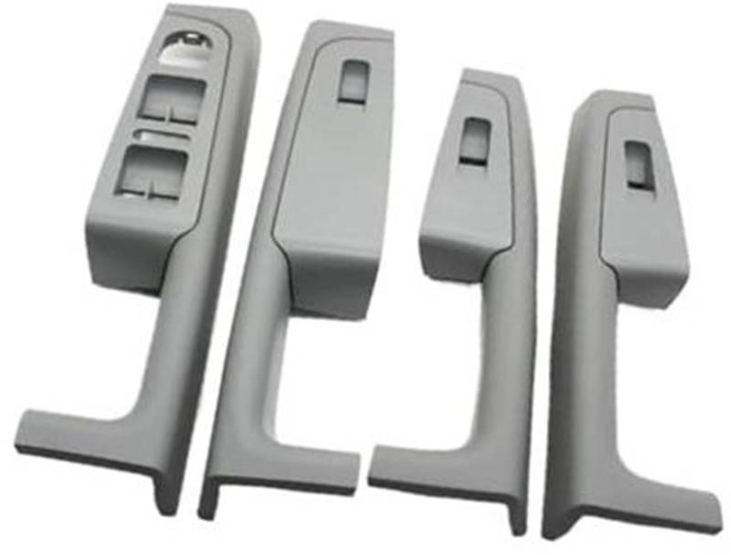 Autotürgriffverkleidung, MKVAXR For Skoda, for Superb 2008 2009 2010–2013 3TD867158A Auto vorne hinten Innentürgriff Armlehnenrahmen Schalter Bedienfeldverkleidung(BLACK 4pcs-grey) von MKVAXR