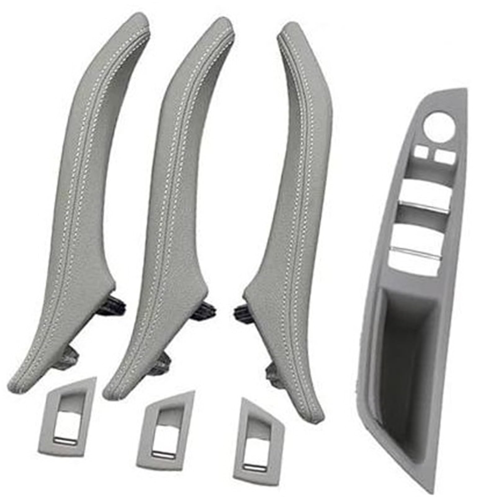 Autotürgriffverkleidung, MKVAXR LHD RHD Innentürgriff-Set, for, 5er F10 F11 F18 520 523 525 528 530 535 2010 2011–2017 51417225873 51417359283(BLACK Rhd Gray Set) von MKVAXR