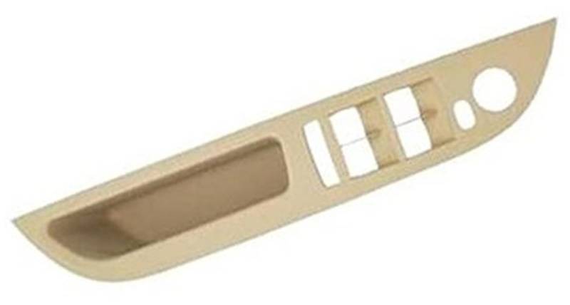 Autotürgriffverkleidung, MKVAXR Links Rechts Auto Innengriff Innentür Armlehne Panel Pull Trim Cover Beige Schwarz, for, 5er Serie E60 von MKVAXR