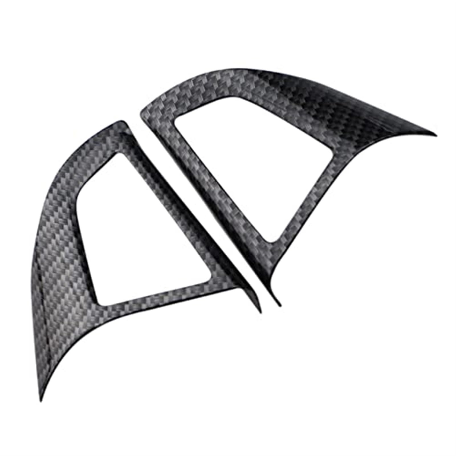 Lenkradbezüge, MKVAXR Auto Auto Styling Lenkrad Tasten Schutz Abdeckung Trim Aufkleber, for Chevrolet, Orlando Zubehör(Black Two Hole Black) von MKVAXR