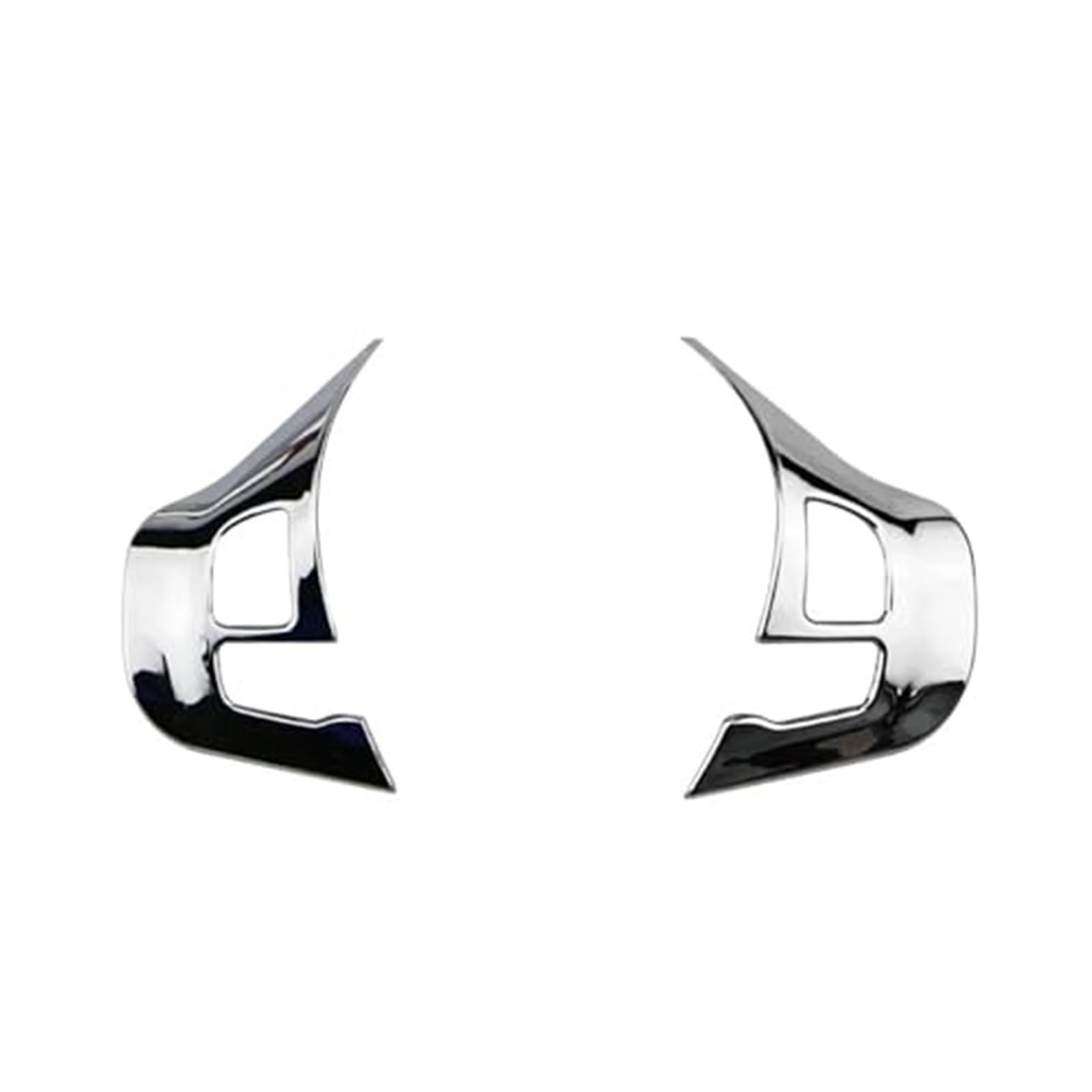 Lenkradbezüge, MKVAXR Auto Chrom Lenkrad Dekoration Zierleiste Aufkleber, for Peugeot, 208 GTI 2008 308 2014-2017 Zubehör(Glossy 2 pcs) von MKVAXR