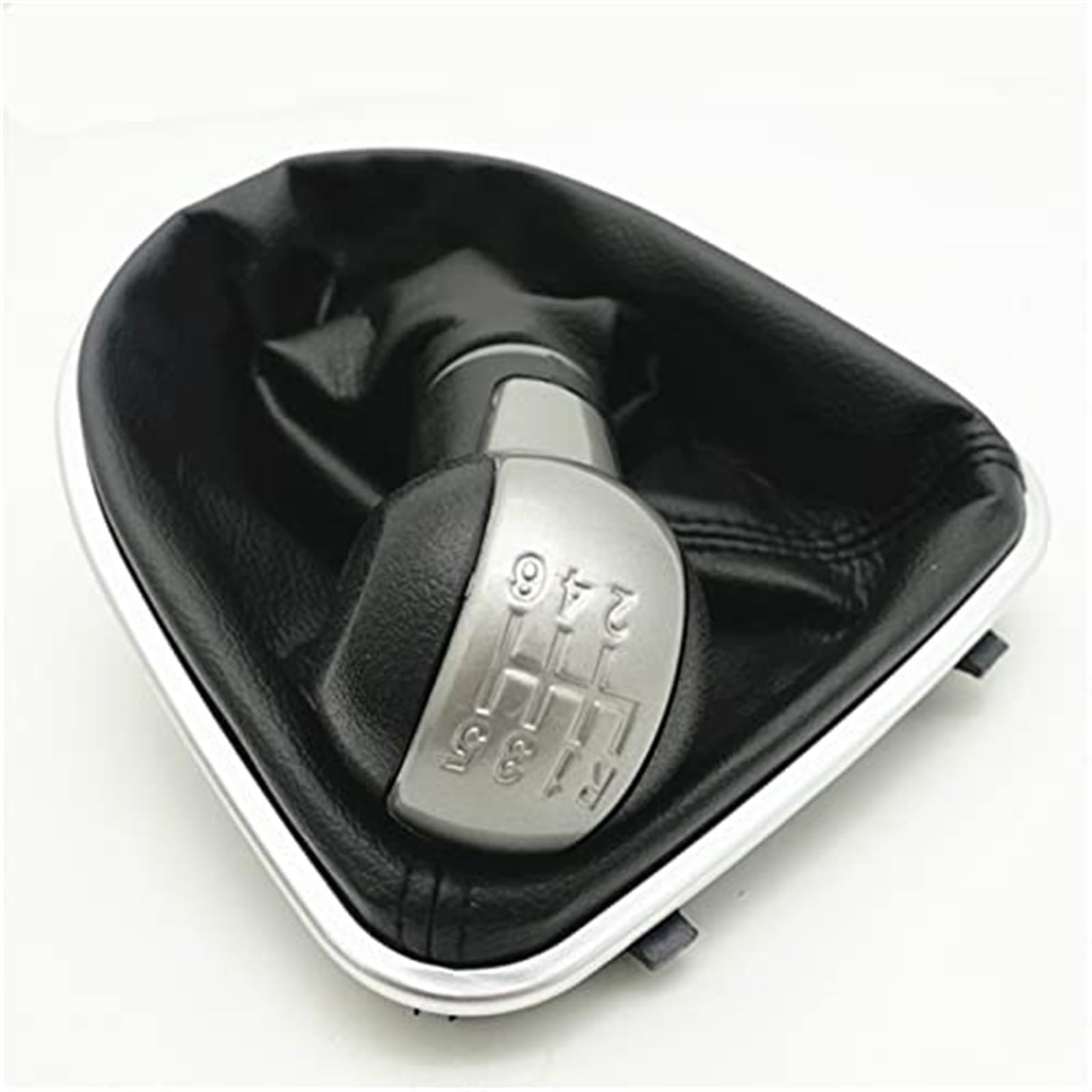 MKVAXR, for Seat, for Altea for Leon II for Toledo III 2004–2012, manueller Schaltknauf, Hebelstift, Leder-Gamaschenabdeckung, Gehäusekragen Auto-Schaltknauf(Black 6 Speed) von MKVAXR