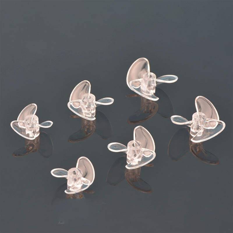 MKVAXR 1 Pc Transparent High Speed ​​3mm Prop RC Boot 3 Klingen Propeller Hohe Zähigkeit Positiv/Reverse 3 Klingen Schraube Rc Boot Blade Marine Propeller(D34mm Reverse) von MKVAXR