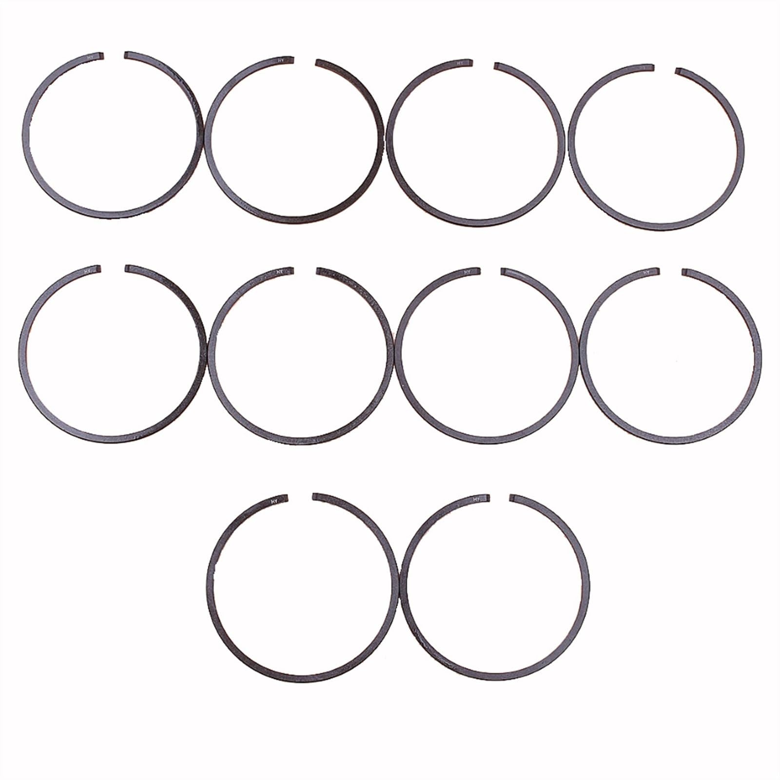 MKVAXR 10 Stück Lot 44 mm * 2,0 mm Kolbenring Universal, for CG520 Freischneider Rasentrimmer 44F-5 Motor 52CC, for Mitsubishi TL52 TB52 Kolbenring-Ring-Satz von MKVAXR