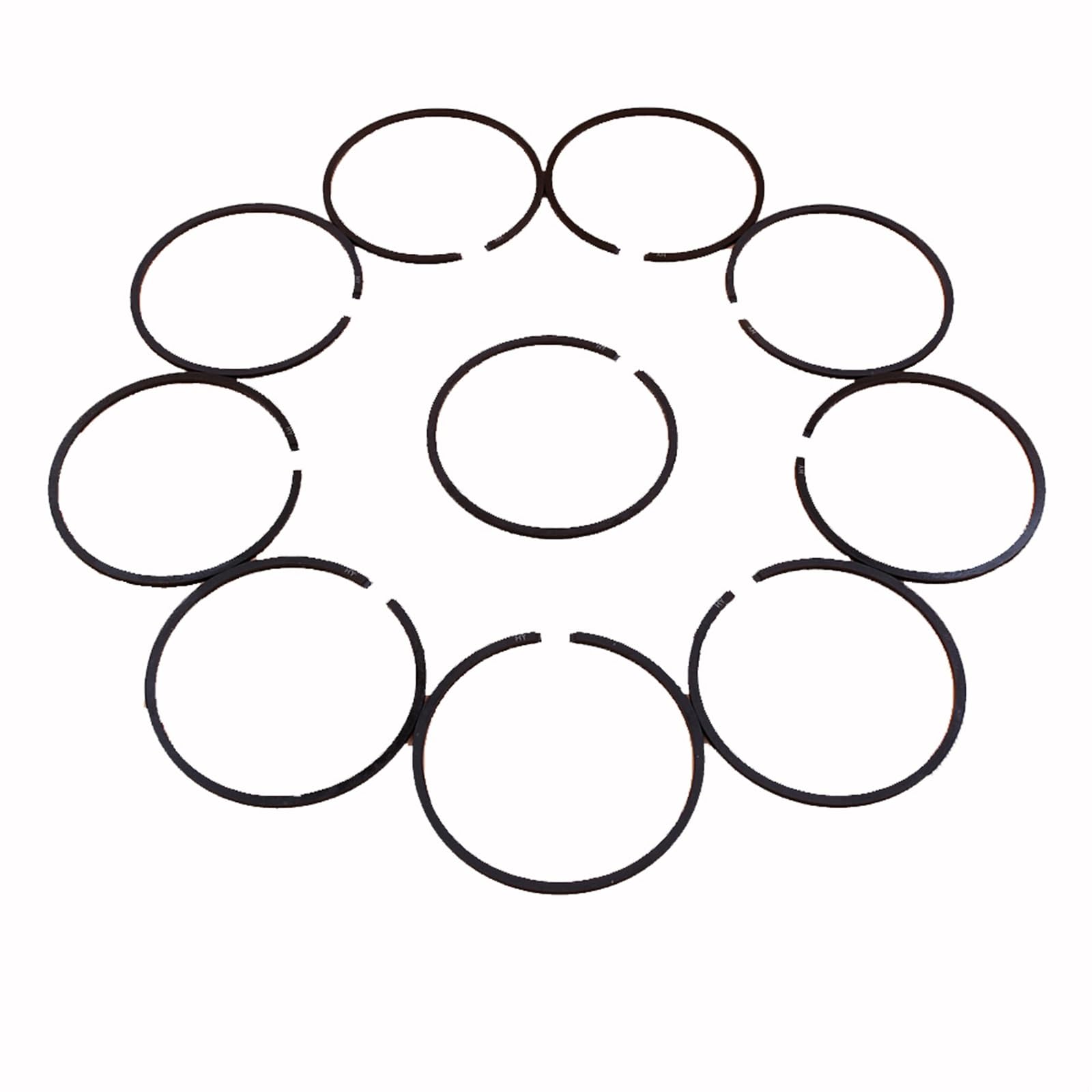 MKVAXR 10 Teile/los Kolbenring 35mm 38mm 40mm * 1,5mm, for STIHL, FS120 FS200 FS250 FS 120 200 250 Freischneider Trimmerteil 4119 034 3005 Kolbenring-Ring-Satz(FS250 40MM X1.5MM) von MKVAXR