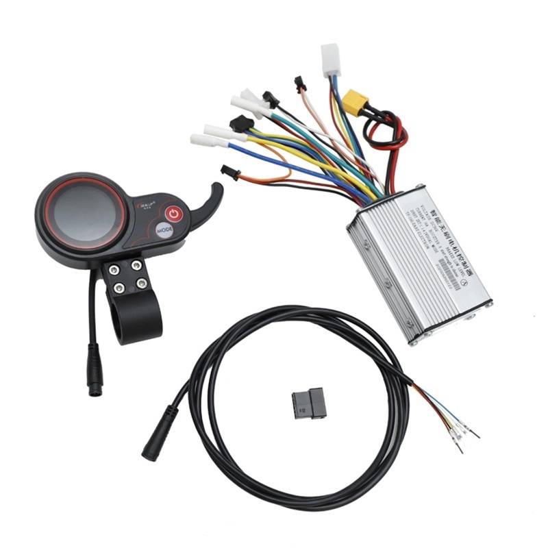 MKVAXR 10 Zoll, for Kugoo, M4 Scoote 36V/48V Elektroroller Motorsteuerung Intelligente bürstenlose Motorsteuerung Instrumentenanzeige Armaturenbrett eines Elektrorollers(6pin 36V B a Set) von MKVAXR