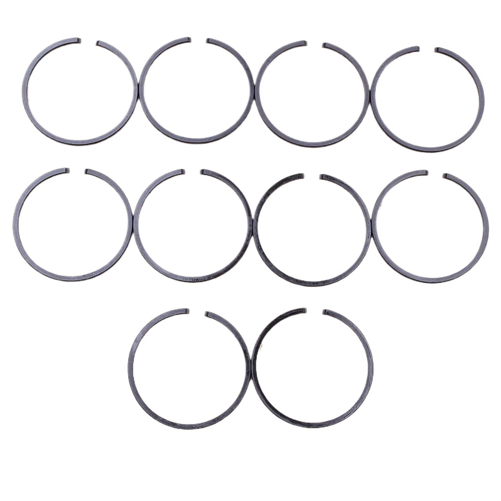 MKVAXR 10-teiliges Kolbenring-Set 35 mm x 1,5 mm, for STIHL FS120 FS160 FS300 FS120R BT120C BT121 Trimmer-Freischneider-Teil Kolbenring Für Kettensägenmotor von MKVAXR