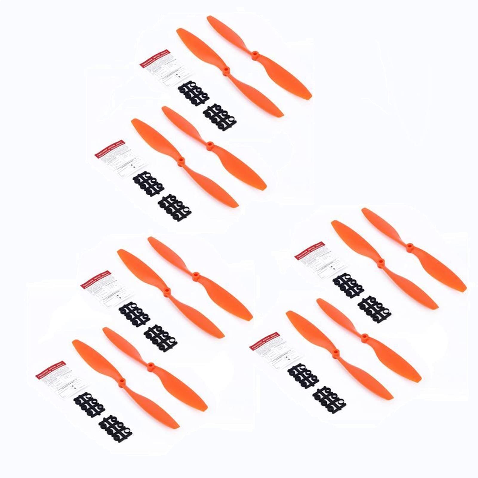 MKVAXR 12 STÜCKE 1045 Propeller 10in CW CCW 10X45 Requisiten Zubehör Drone DIY Quadcopter RC Klinge Ersatzteile Flügel Fans F450 F550 Ersatzklingenteile(Orange) von MKVAXR