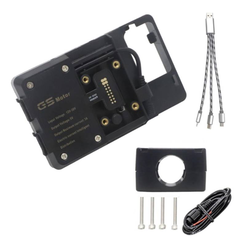 MKVAXR 12mm / 22mm Motorrad Handy GPS Halterung Drahtlose Ladestation Navigation Halterung Bord, for FORZA750, for Forza 750 2021 Motorrad-Telefonhalterung(USB 22mm Clip) von MKVAXR