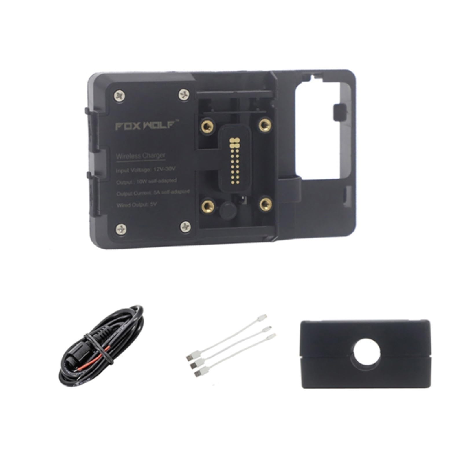 MKVAXR 12mm / 22mm Motorrad Handy GPS Halterung Drahtlose Ladestation Navigation Halterung Bord, for FORZA750, for Forza 750 2021 Motorrad-Telefonhalterung(Wireless 12mm Clip) von MKVAXR