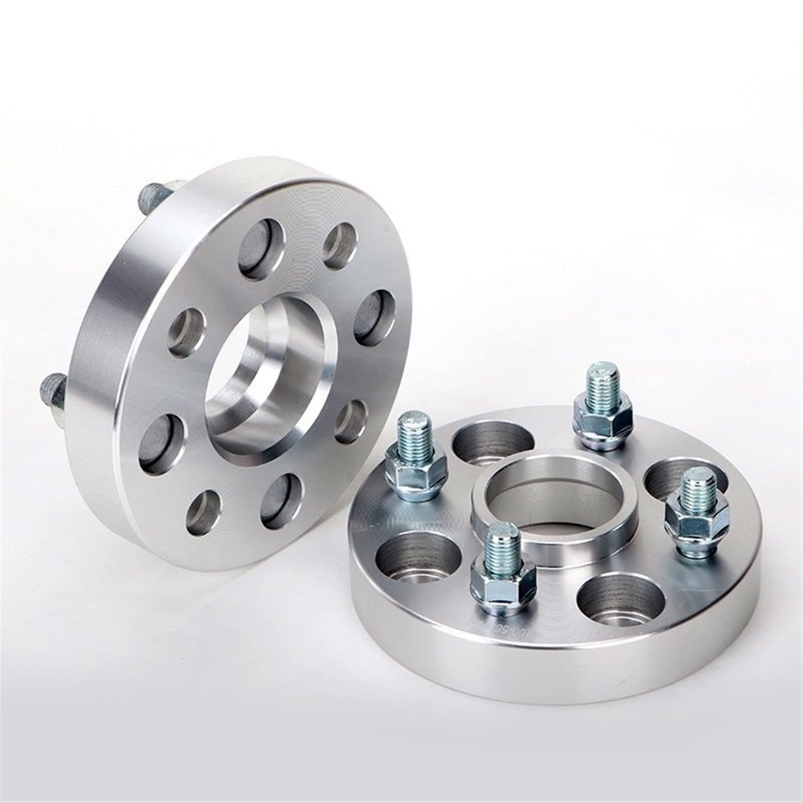 MKVAXR 2 4 stück PCD 4X 114,3 15 20 25 30 35mm Hubcentric 60,1mm Mutter 12 * 1,5 Rad Spacer Adapter Nabenzentrische Spurverbreiterungen(2PCS 30mm Silver) von MKVAXR