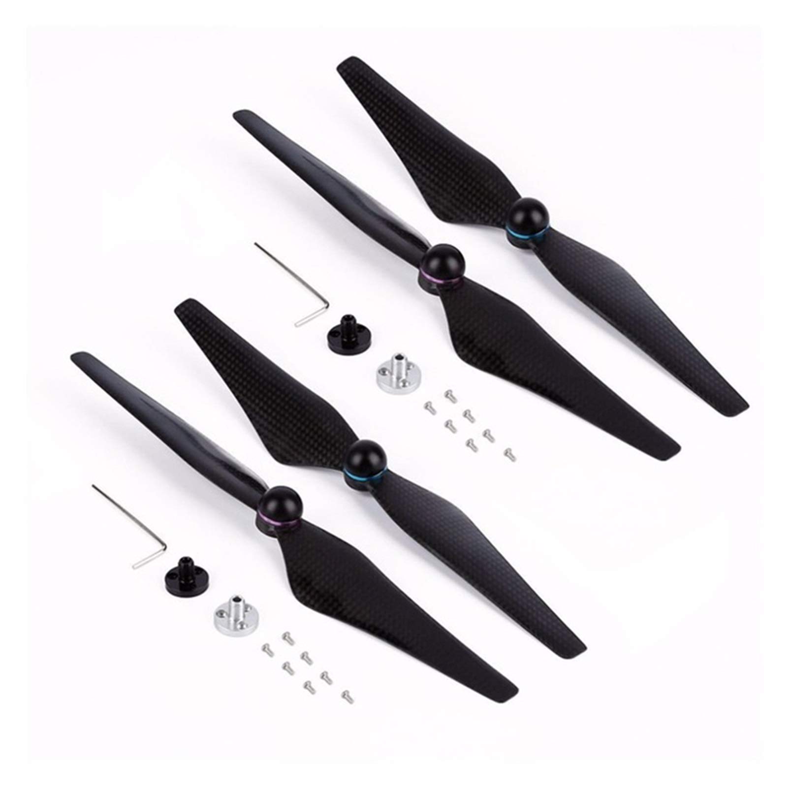 MKVAXR 2 Paar 9450S, for DJI, for Phantom, 4 Propeller CW CCW Selbstsperrende Propellerblätter aus Kohlefaser mit Montageteilen Ersatzklingenteile von MKVAXR