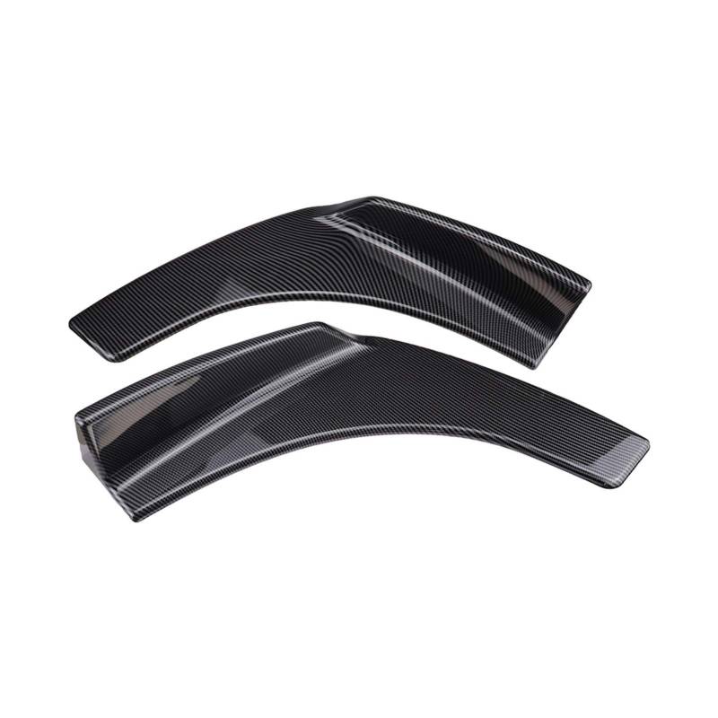 MKVAXR 2 STÜCKE Universal Frontstoßstange Lip Splitter Deflektor Spoiler Scratch Flügel Schaufeln Stoßstange Deflektor Schutz Canard Lip Stoßstangenlippenabweiser(Carbon Fiber) von MKVAXR