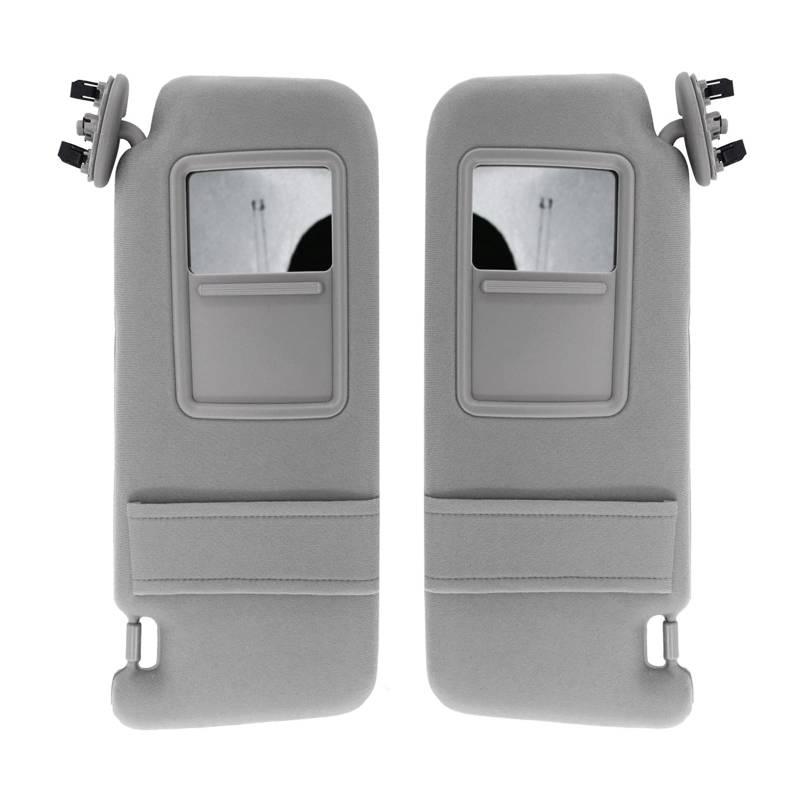 MKVAXR 2 Stück Auto Sonnenblende Sonnenschirm ohne Schiebedach Fahrer Beifahrerseite rechts Links Organizer, for Toyota, for Camry 2007–2011 Auto-Sonnenschutz(Gray Pair) von MKVAXR