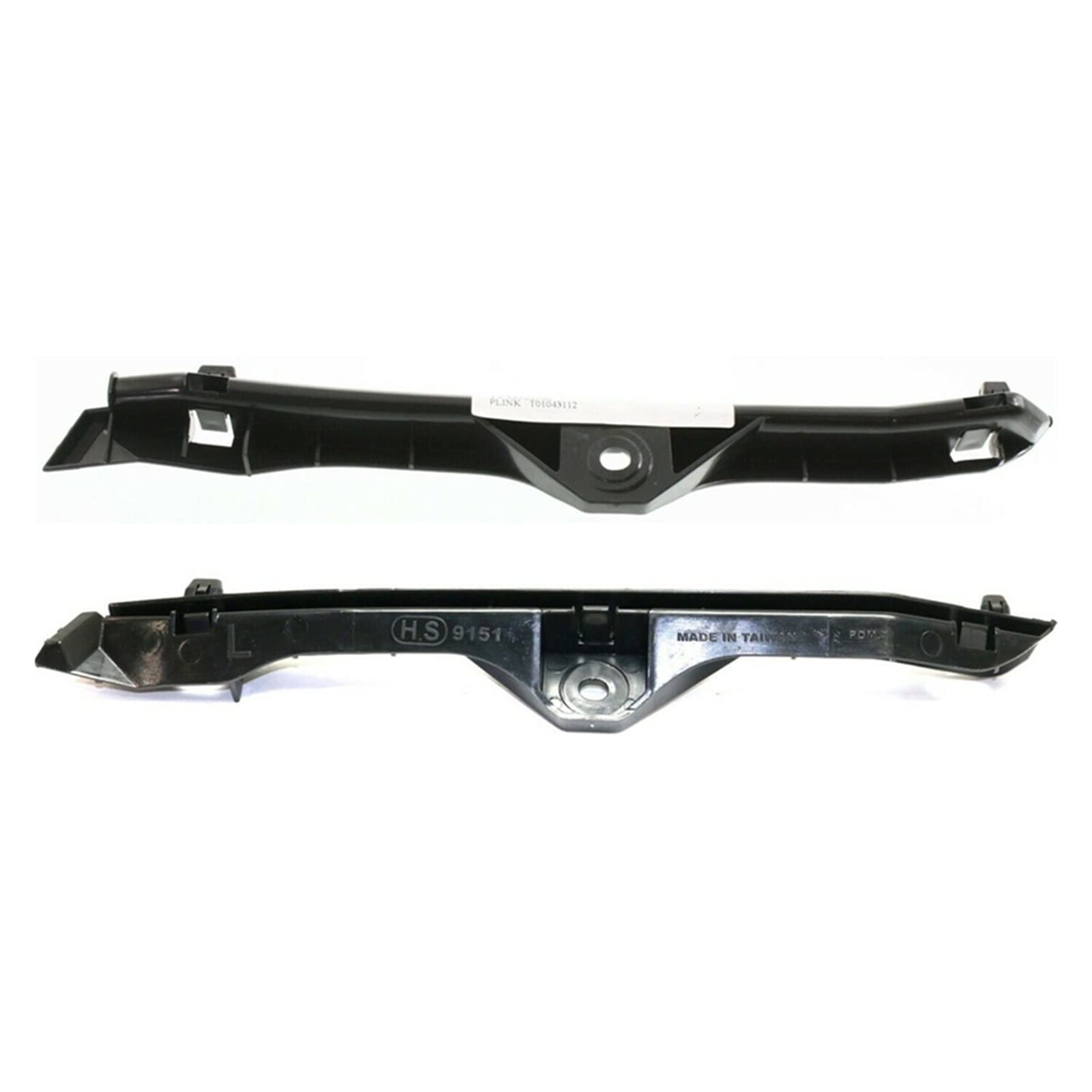 MKVAXR 2-teilige Frontstoßstangenhalterung, vordere ABS-grundierte Stoßstangenhalterung, schwarz, for Toyota, Sienna 2004 2005 2006 2007 2008 2009 2010 Auto-Stoßstangenhalterung von MKVAXR