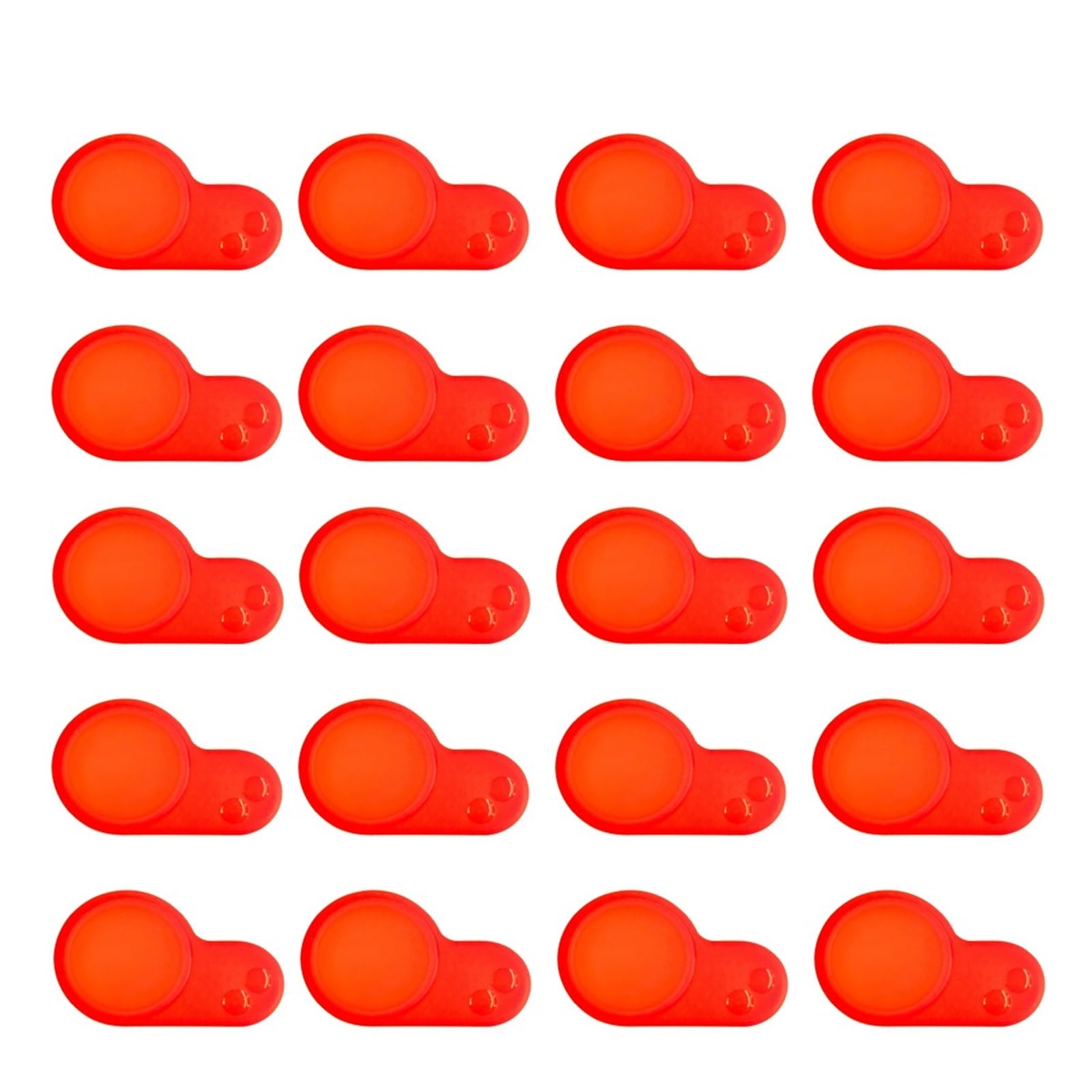 MKVAXR 20PC Silikonabdeckung, for Kugoo, for M4 Kaboo Elektroroller LCD-Display, wasserdichte transparente Schutzkappe, Instrumenten-Armaturenbrett Bedienfeld für Elektroroller(20pcs-02) von MKVAXR