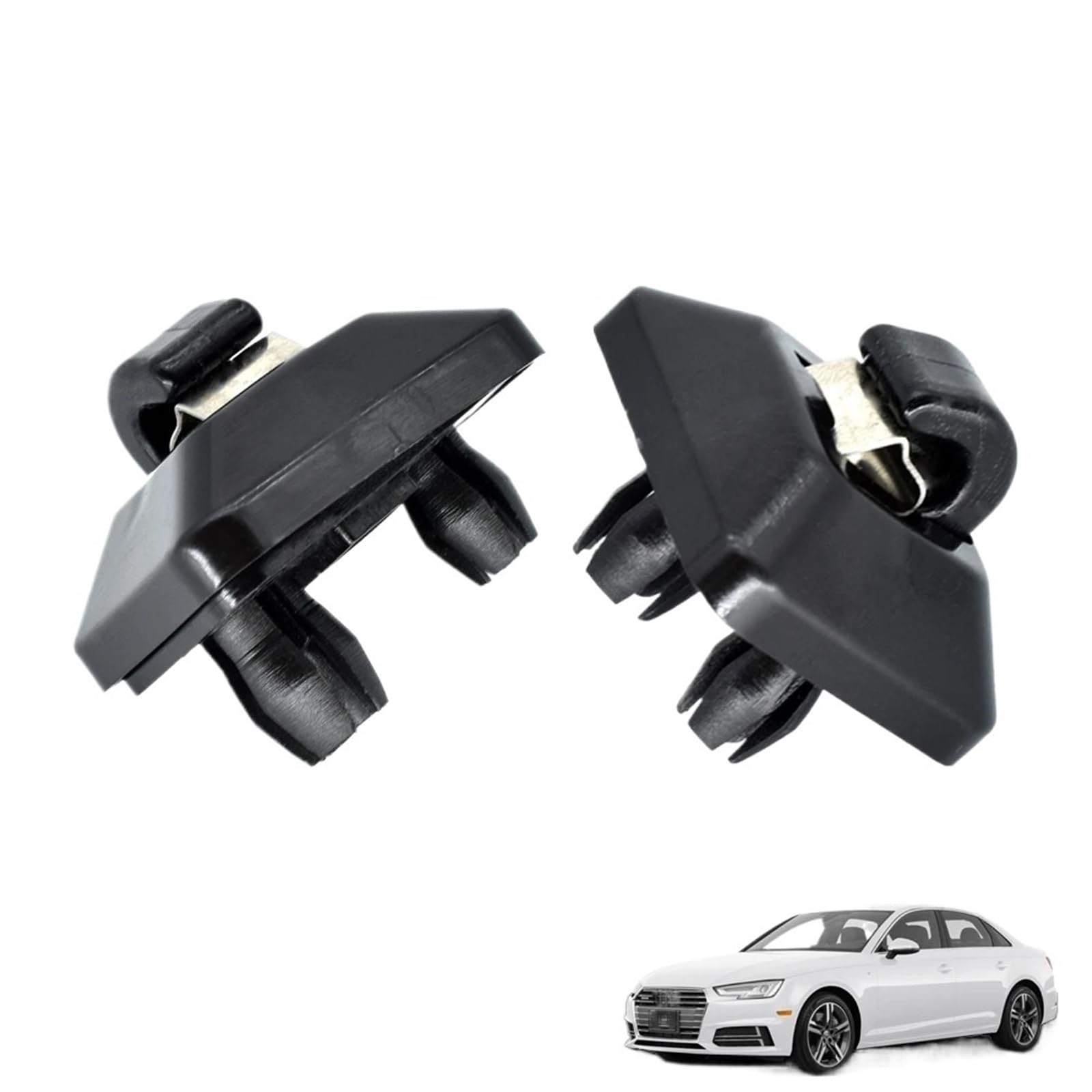 MKVAXR 2X Auto Innere Sonnenblende Haken Clips Aufhänger Halter Schnalle Halterung Halter, for, for A1 A3 A4 A5 Q2 Q3 Q5 TT RS3 RS5 RSQ3 Sonnenblenden-Stützclip von MKVAXR