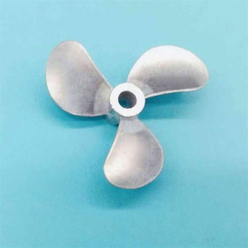 MKVAXR 3-Blatt-Propeller aus Zinklegierung, hohe Härte, 36/40/44/48 mm Durchmesser, 4 mm Öffnungspropeller, RC-Modellboot-Wellenverbinder Außenbordmotorpropeller(D44 Positive) von MKVAXR