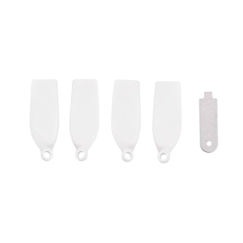 MKVAXR 4 Stücke/1 Satz Blade Dobby Pocket Drone AB Propeller mit Entfernungswerkzeugen Geräuscharmer Stummpropeller Schnellverschluss Requisiten Ersatzklingenteile(White) von MKVAXR