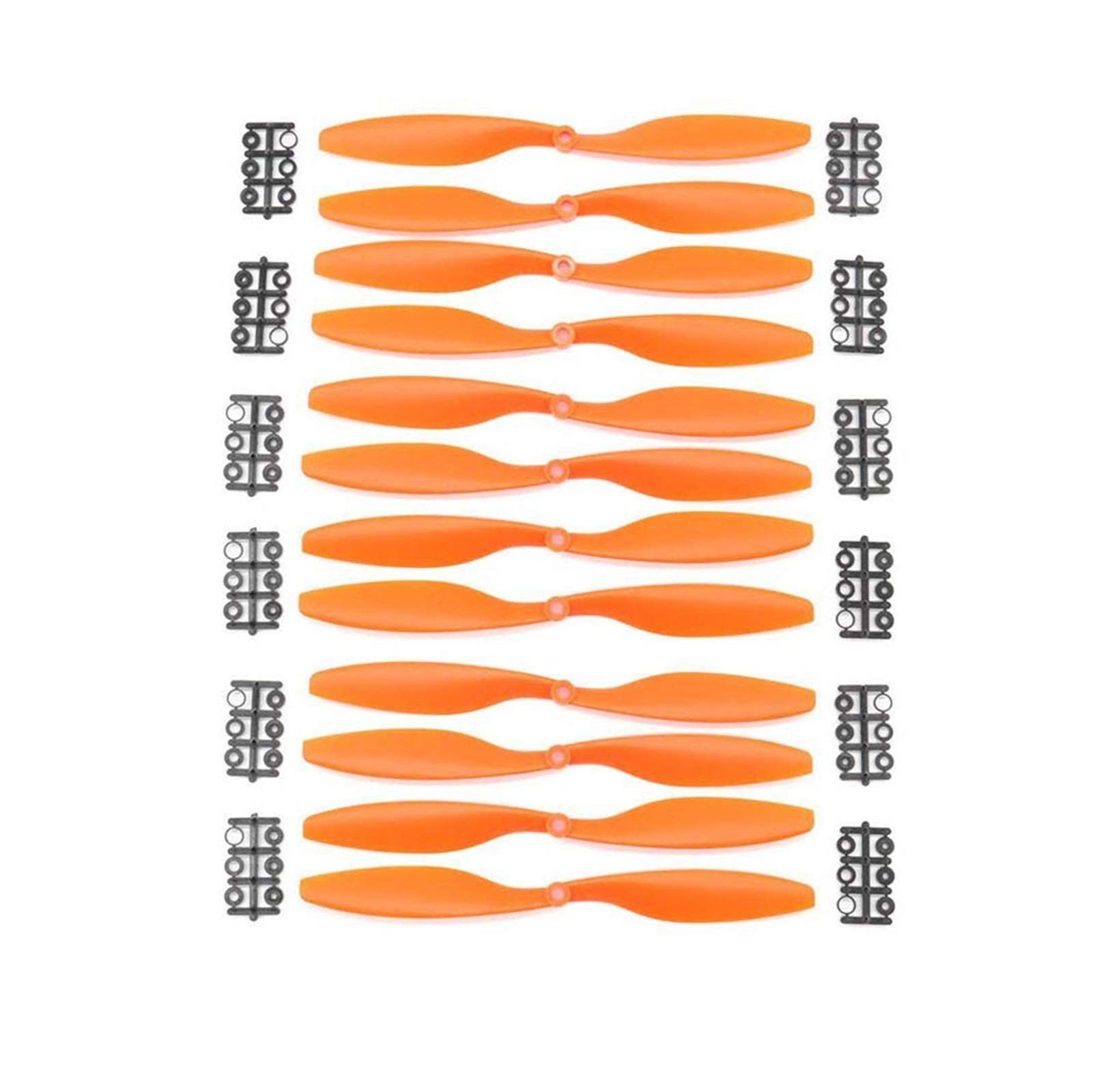 MKVAXR 6 Paar Propeller 10x4,5 Cw/CCW F450 F550 Quadcopter 1045 Propeller In RC Teile Zubehör Ersatzklingenteile(Orange) von MKVAXR