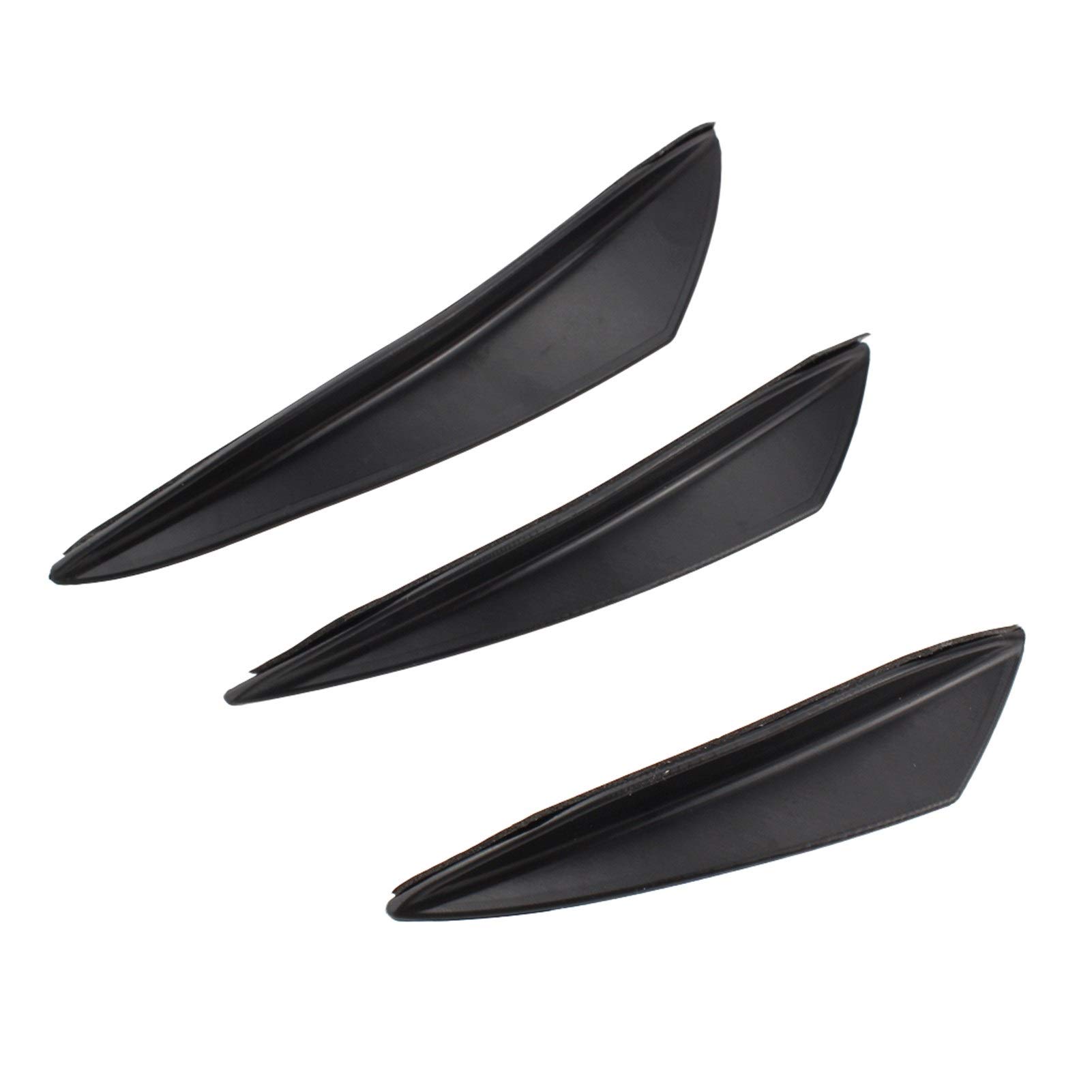 MKVAXR 6 Teile/Satz Universal Frontstoßstange Lippe Diffusor Splitter Flossen Körper Spoiler Canards Valence Chin Auto Tuning Canard FD003 Stoßstangenlippenabweiser von MKVAXR