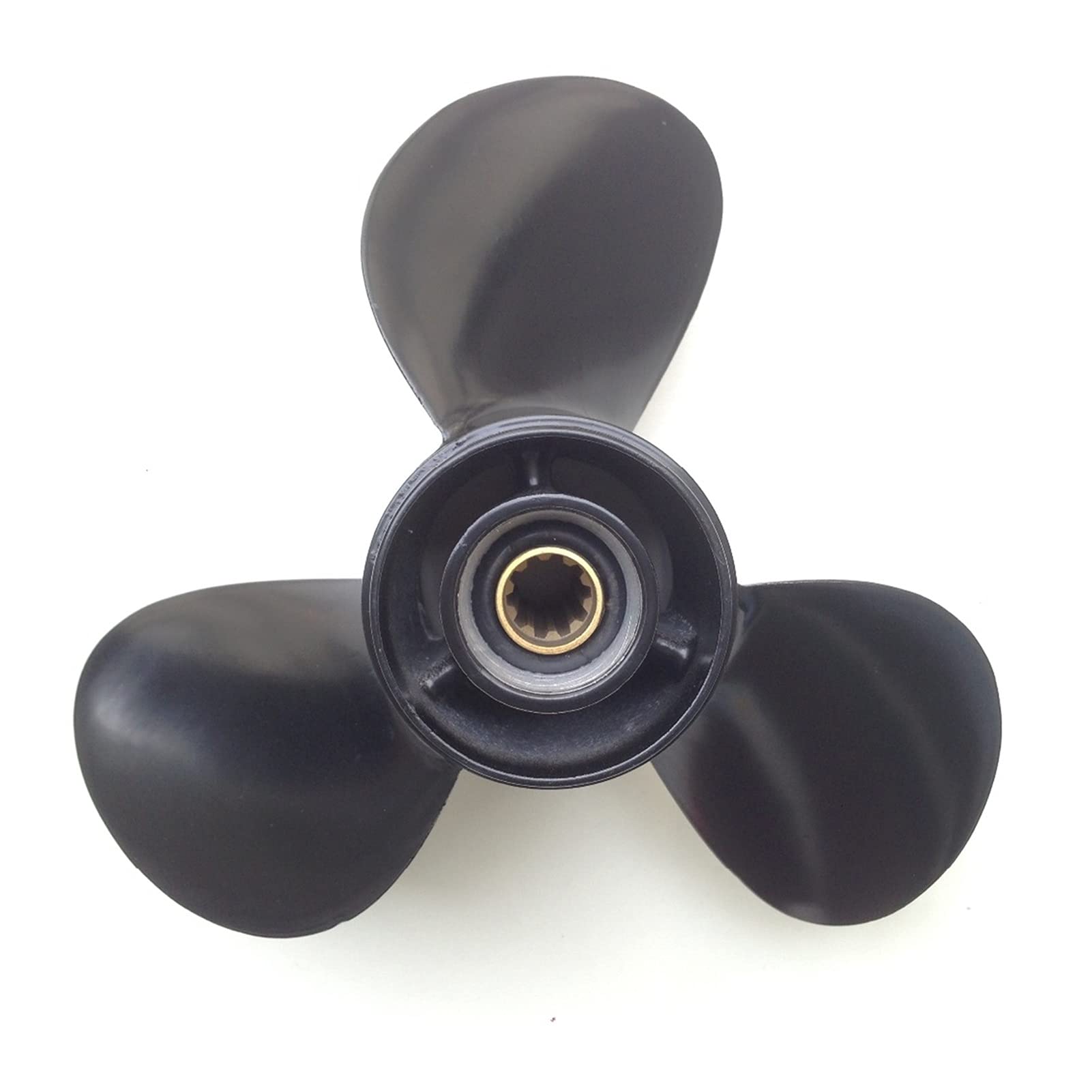 MKVAXR 9,9 x 11, for Tohatsu 20 PS 30 PS, for Tohatsu Propeller Aluminium 3-Blatt-Außenbordpropeller 10 Zahnverzahnung Außenbordmotorpropeller von MKVAXR