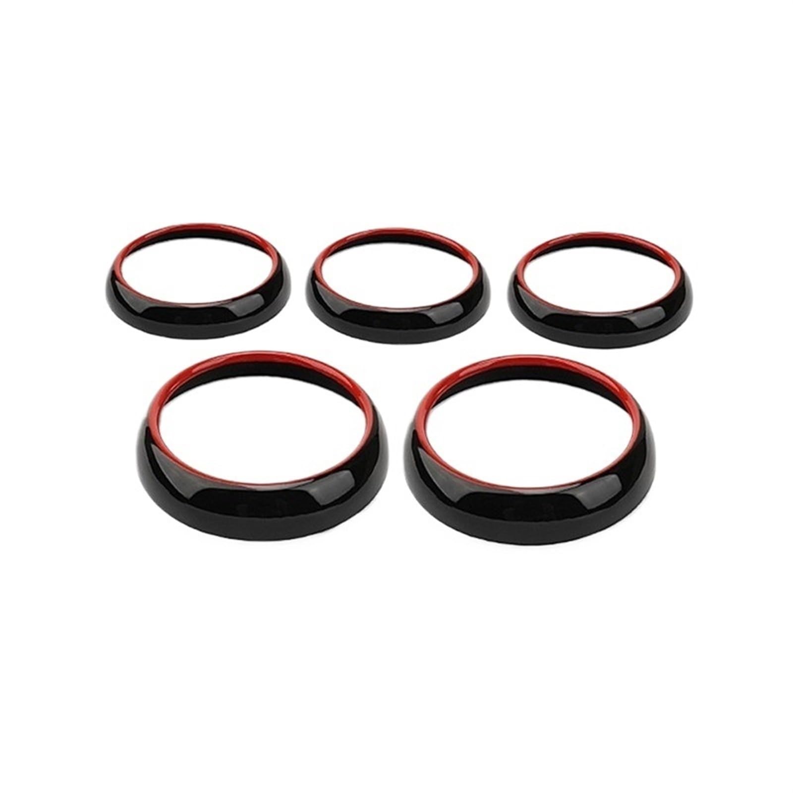 MKVAXR ABS Auto Zustand Air Vent Outlet Ring Abdeckung Trim Dekoration for EINE Klasse W176 GLA X156 CLA C117 Zubehör Auto-AC-Lüftungsringverkleidung(Red,A Class 2013-2018) von MKVAXR