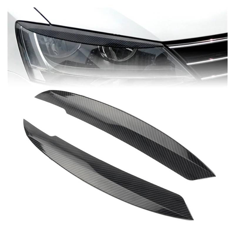 MKVAXR ABS-Autoscheinwerfer-Augenlid-Augenbrauen-Lippen-Zierabdeckung, for VW, for Jetta, for MK6 Sagitar NCS 2010 2011 2012 2013 2014 2015 2016 2017 2018 Scheinwerfer-Augenbrauenverkleidung von MKVAXR