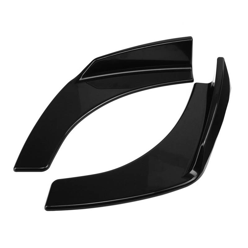 MKVAXR ABS Schwarz 2 Stücke Universal Auto Front Stoßstange Lip Deflector Spoiler Splitter Diffusor Canard Lip Schutz, for VW, for Benz, for, Stoßstangenlippenabweiser von MKVAXR