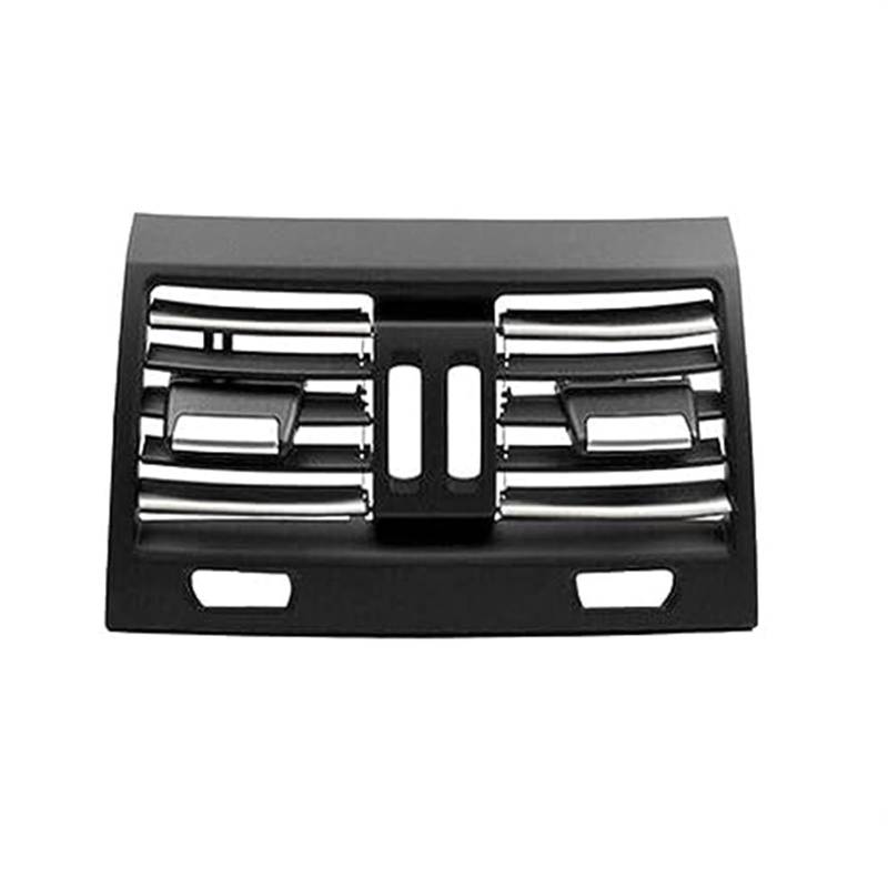 MKVAXR Ac Vent Outlet Grille Ersatz for rechte Fahrerseite, verchromte Klimaanlage, for, 5er F10 F11 F18 520 523 525 528 530 Klimaanlagenentlüftung(Black Central no Chrome) von MKVAXR