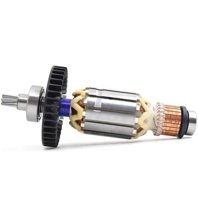 MKVAXR Anker-Rotor-Stator-Zubehör, for Makita, HR4002 Elektrohammer Elektro-Pick Anker Statorspule Ersatz 518669-1 Ankerrotor für Gartengeräte(Black Rotor) von MKVAXR