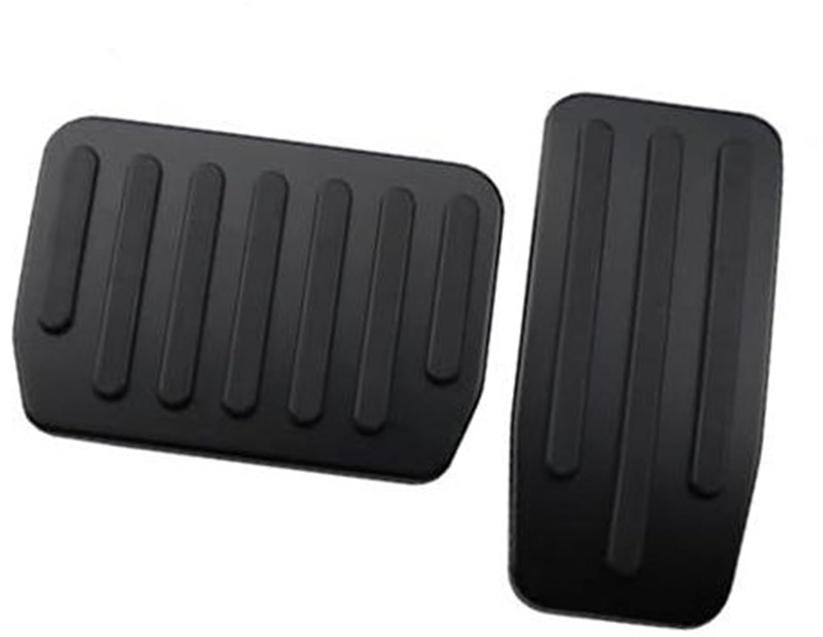 MKVAXR Auto-Bremsfußpedal-Pads, for Tesla, Modell 3, Modell Y, Gaspedal, Bremspedal, Modell 3, Zubehör, Aluminiumlegierung Auto-Pedalabdeckung(Black Black) von MKVAXR