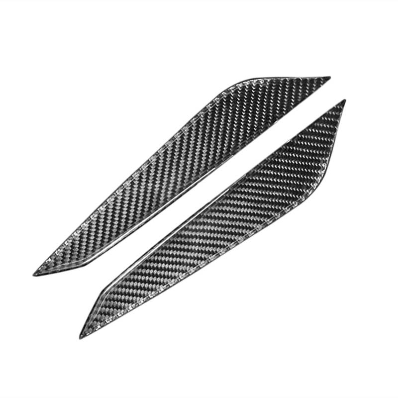 MKVAXR Auto Carbon Fiber Innenausstattung Mittelkonsole Schalthebel Bedienfeld Stall Seitenabdeckung Aufkleber Verkleidung, for, A4 B9 A4L 2017 2018 Fensterheber-Knopfrahmen(No Color) von MKVAXR