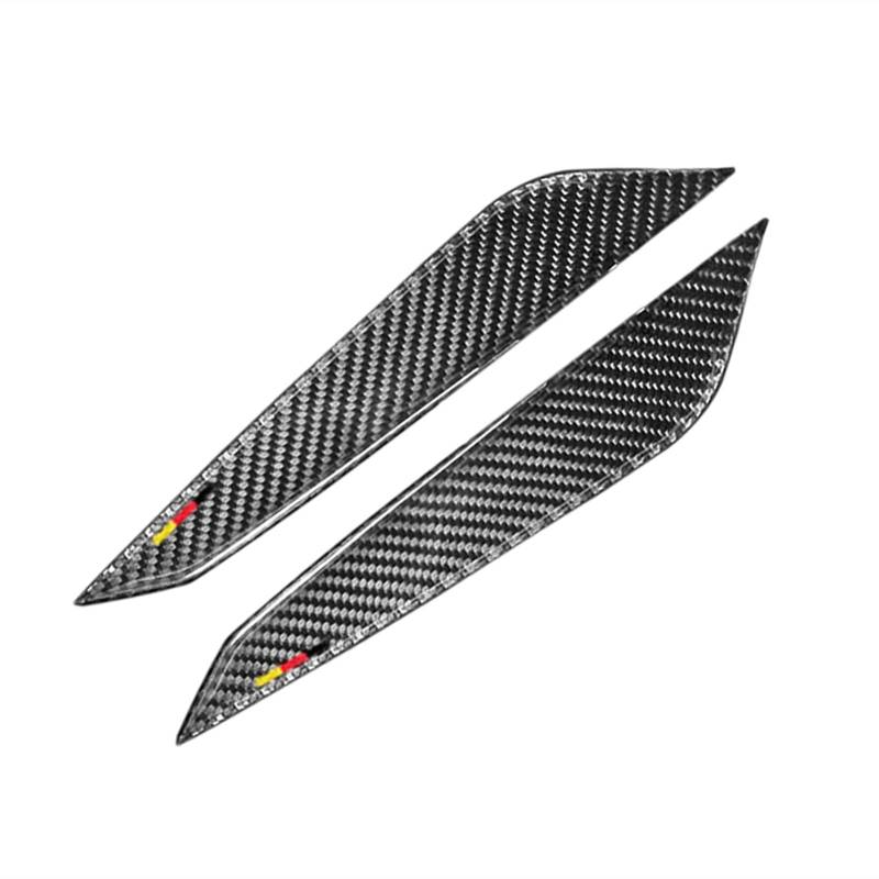 MKVAXR Auto Carbon Fiber Innenausstattung Mittelkonsole Schalthebel Bedienfeld Stall Seitenabdeckung Aufkleber Verkleidung, for, A4 B9 A4L 2017 2018 Fensterheber-Knopfrahmen(with Color 1) von MKVAXR