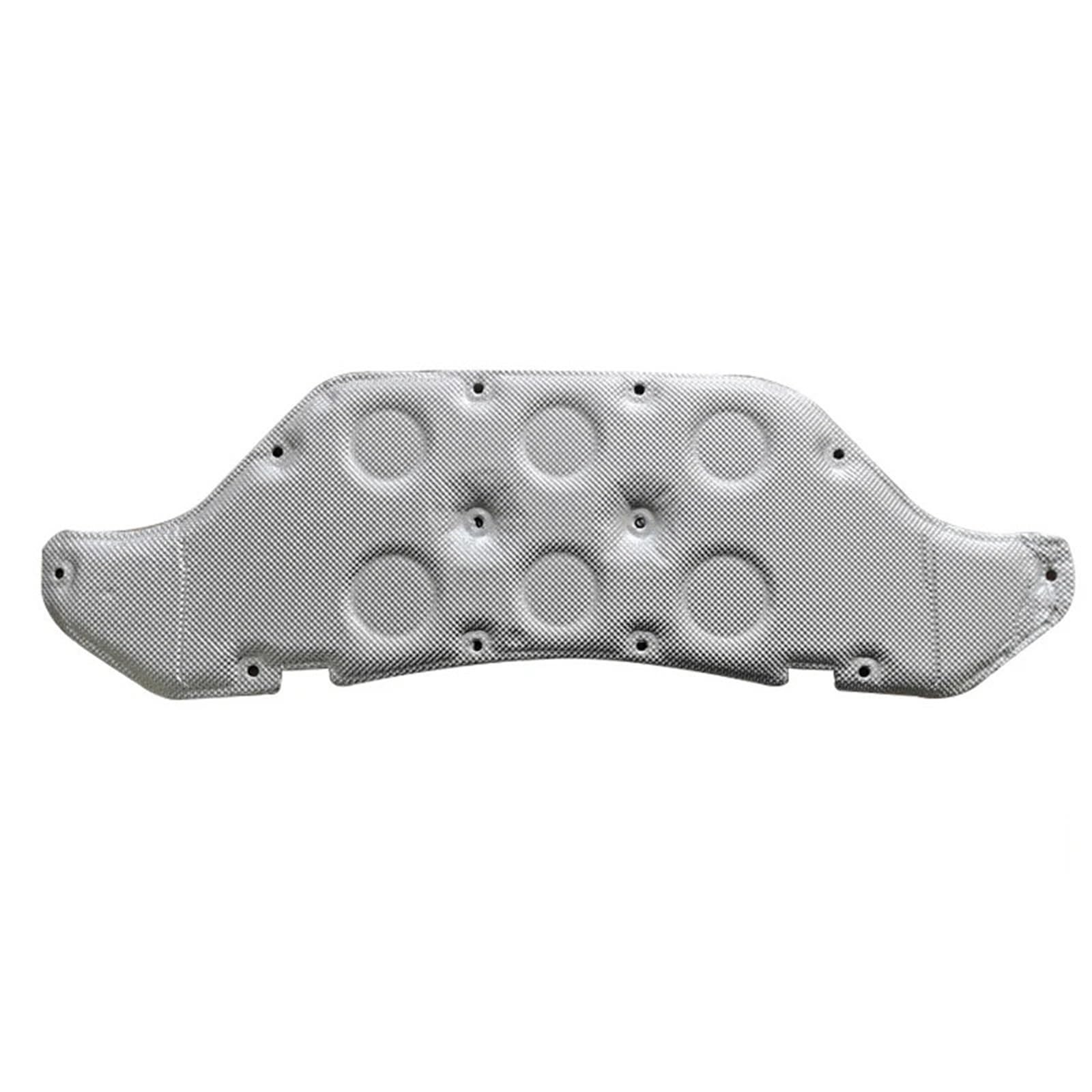 MKVAXR Auto-Front-Motorhauben-Isolierung, Wattepad, for GLA H247 2020, Schallwärmematte, Schaumstoff, schalldichte Baumwolle mit Schnalle Wattepad zur Motorisolierung(Silver) von MKVAXR