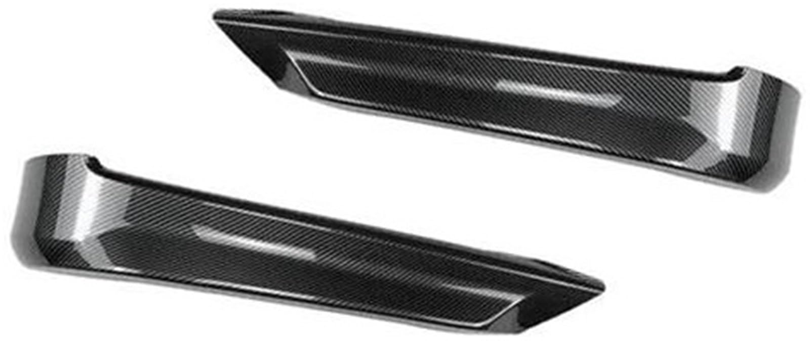 MKVAXR Auto-Frontspoiler, Frontstoßstangen-Lippensplitter, Diffusor, Spoiler, Stoßstangenschutz, for, for 3er E90 E91, for 320i 325i 2005–2008 Frontspoiler-Kit(Black Carbon Look Splitter) von MKVAXR