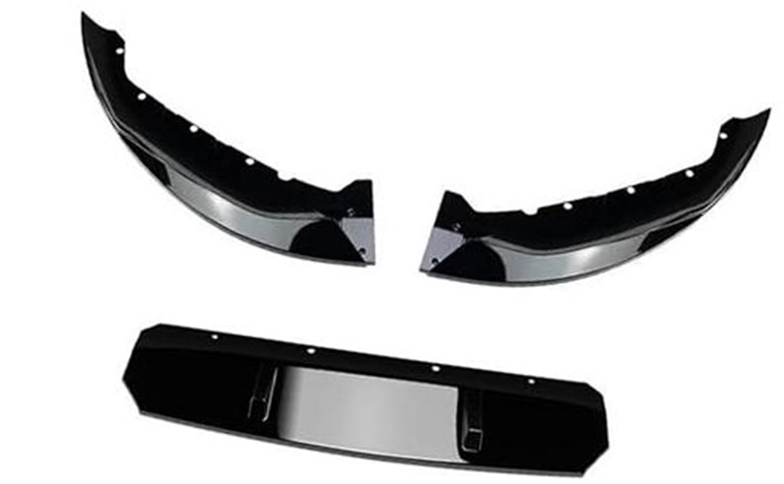 MKVAXR Auto-Frontspoiler, for, 5er, for G30 LCI, for 540i 2021+, Auto-Frontstoßstangen-Lippenkörper-Kit, Spoiler-Splitter, Stoßstangenlippen-Zubehör Frontspoiler-Kit(Black Gloss Black) von MKVAXR